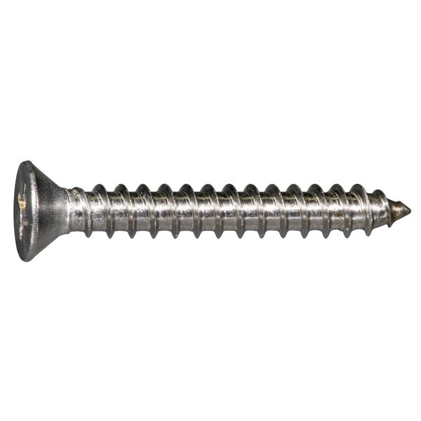 Midwest Fastener Sheet Metal Screw, #8 x 1-1/4 in, 316 Stainless Steel Flat Head Phillips Drive, 20 PK 932306